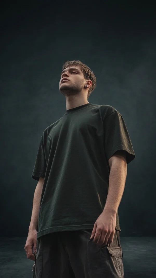 Victory Black Oversized Tee